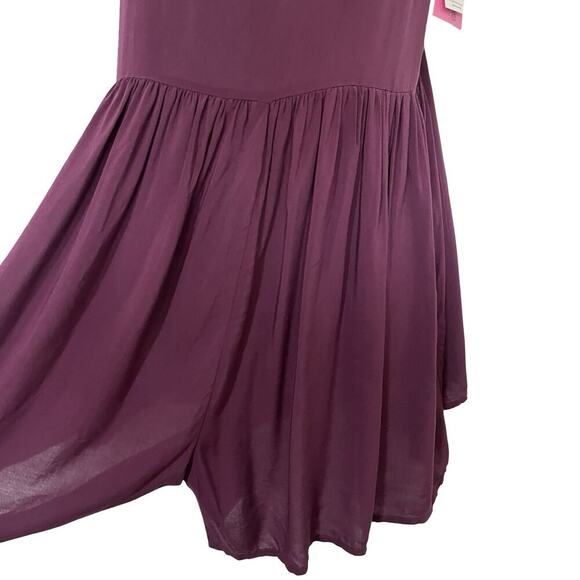 Kate Spade NY Flared Lightweight Romper Size L Cabernet Swim Cover Up Vacay NWT - Picture 5 of 9